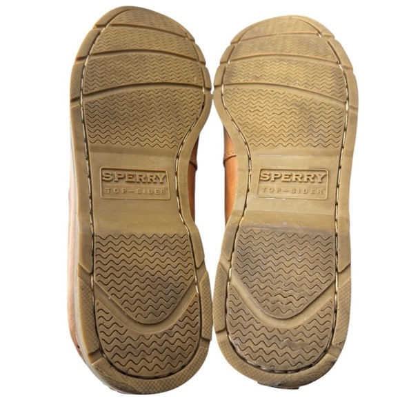 Sperry Top-Sider Mens Leeward 2 Eye Boat Shoe Size 9 Classic Leather Sahara Tan - Picture 12 of 14